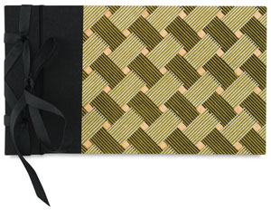 Ribbon Photo Album, Green & Black