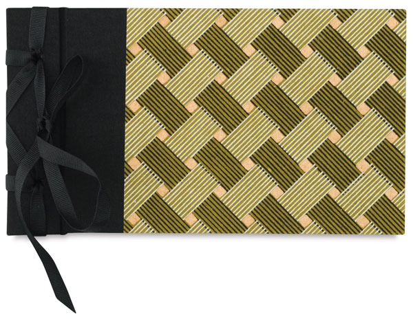 Ribbon Photo Album, Green & Black