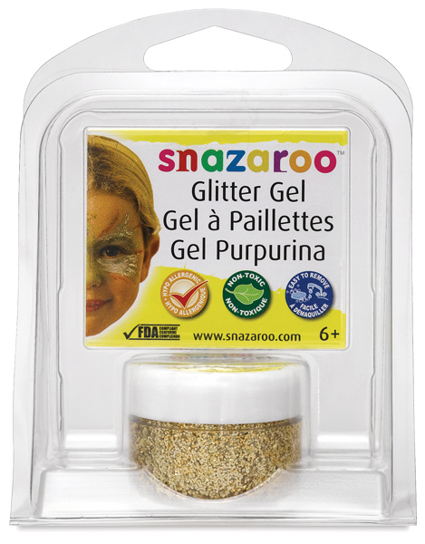 Red Gold Glitter Gel