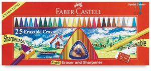 Erasable Crayons, Set of 25