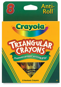 Triangular Crayons, Set of 8 Triangular Crayons, Set of 8