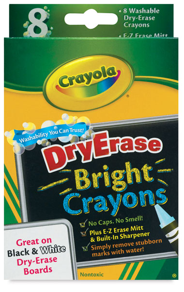 Brights Dry-Erase Crayons, Set of 8