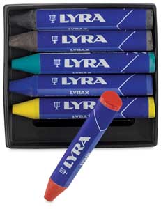 Lyra Lyrax Wax-Giant Crayons, Set of 6