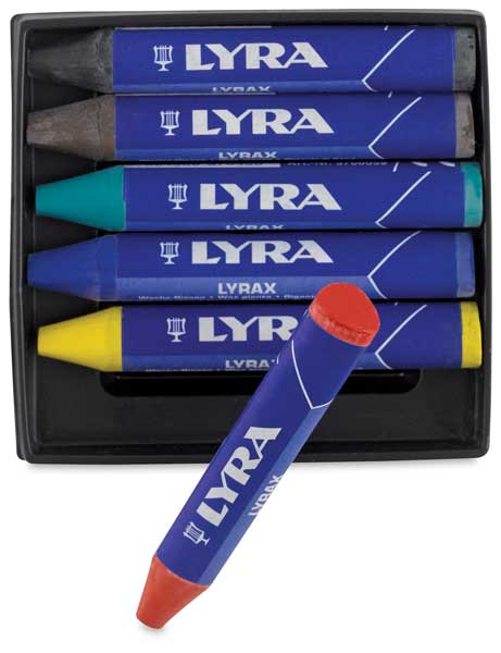Lyra Lyrax Wax-Giant Crayons, Set of 6