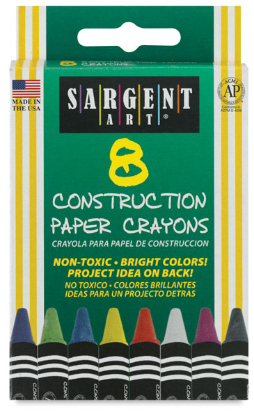 Construction Paper Crayons, Set of 8