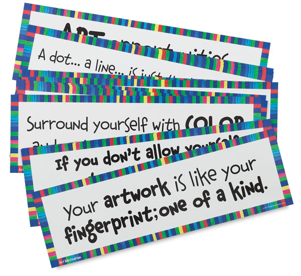 Art Display Cards, Art Motivation, Set of 16