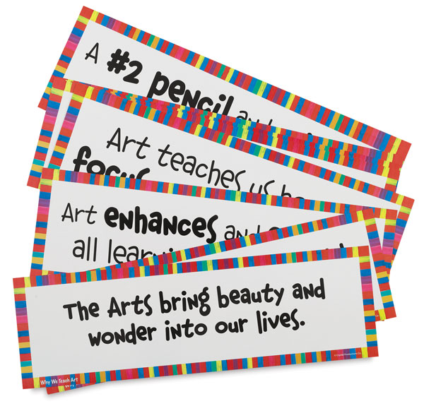 Art Display Cards, Why We Teach Art, Set of 16