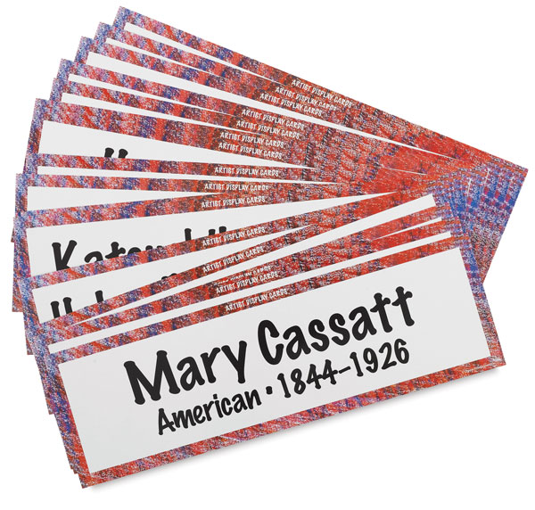 Art Display Cards, Artists, Set of 16