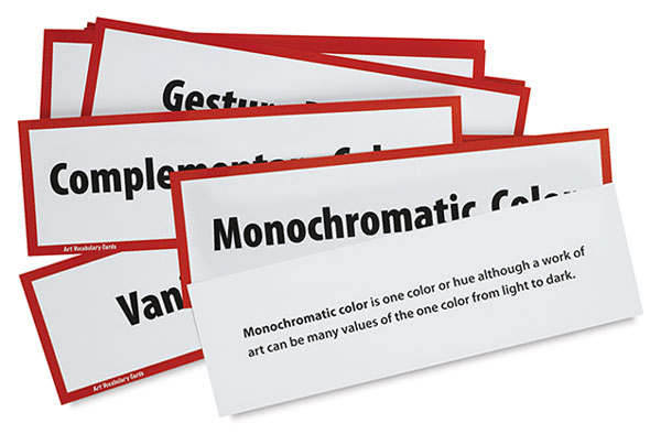 Art Display Cards, Vocabulary Set