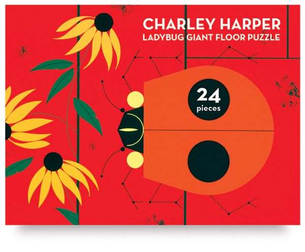 Charley Harper Ladybug Giant Floor Puzzle