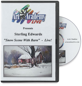 Snow Scene with Barn by Sterling Edwards DVD Snow Scene with Barn by Sterling Edwards DVD