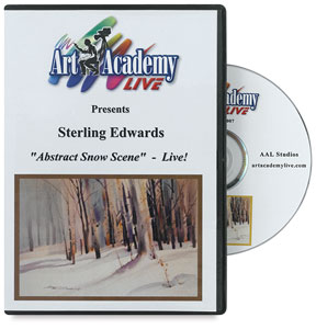 Abstract Snow Scene by Sterling Edwards DVD