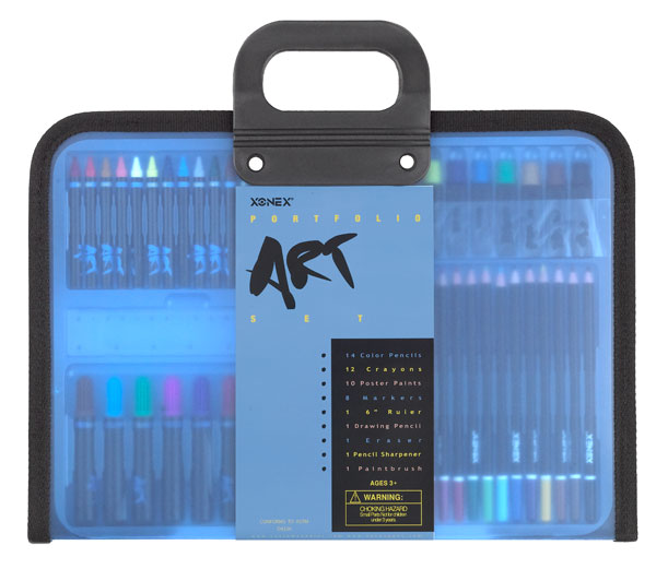 Portfolio Art Set, Frosted Blue