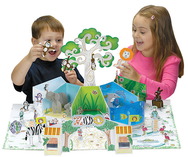 Recycled Cardboard Zoo
