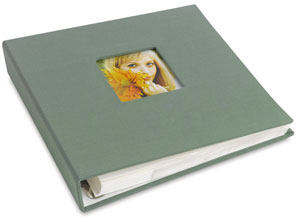 Ringboud Photo Album, Green