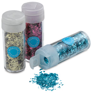 Vintage Leaf Glitter, 12 Pack