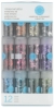 Vintage Leaf Glitter, 12 Pack
