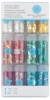 Iridescent Hearts and Stars Glitter, 12 Pack