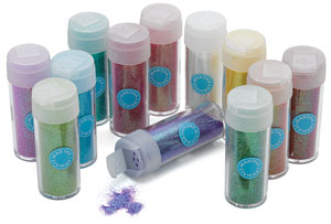 Iridescent Fine Glitter, 12 Pack
