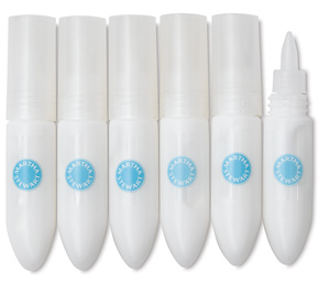 Mini Glittering Glue SetUse these fine-tip tubes of glittering glue from Martha Stewart Crafts to ad