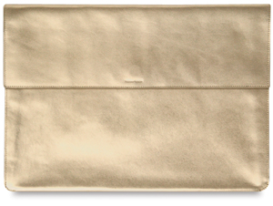 Gold Leather Clutch Portfolio