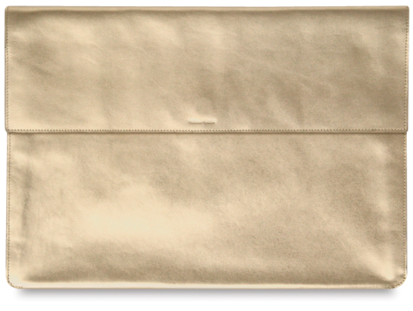 Gold Leather Clutch Portfolio