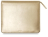 Leather Tablet Folio, Gold