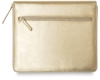 Leather Tablet Folio, Gold