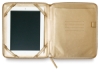 Leather Tablet Folio, Gold