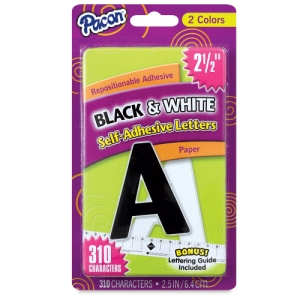 Pacon Self-Adhesive Letter Set with Guide Pacon Self-Adhesive Letter Set with Guide