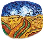 Van Gogh 

Clay Plaque