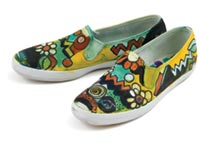 Artist's Canvas Painted Shoes