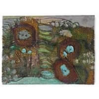 Burlap Pastel Painting