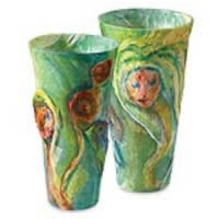 Tissue Vases from Recycled Containers