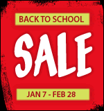 Winter Back to School Sale | January 7 through February 28